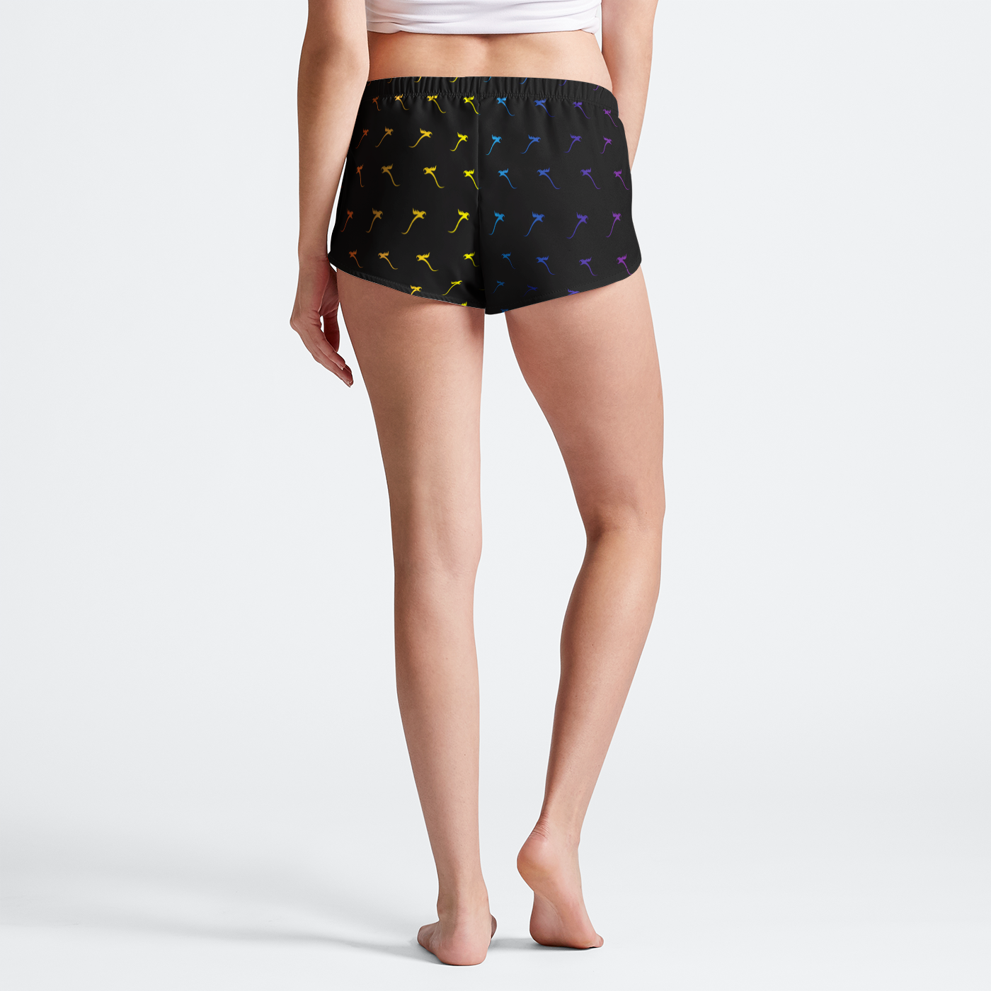 Rainbow running shorts online